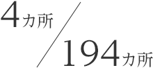 4カ所/194カ所